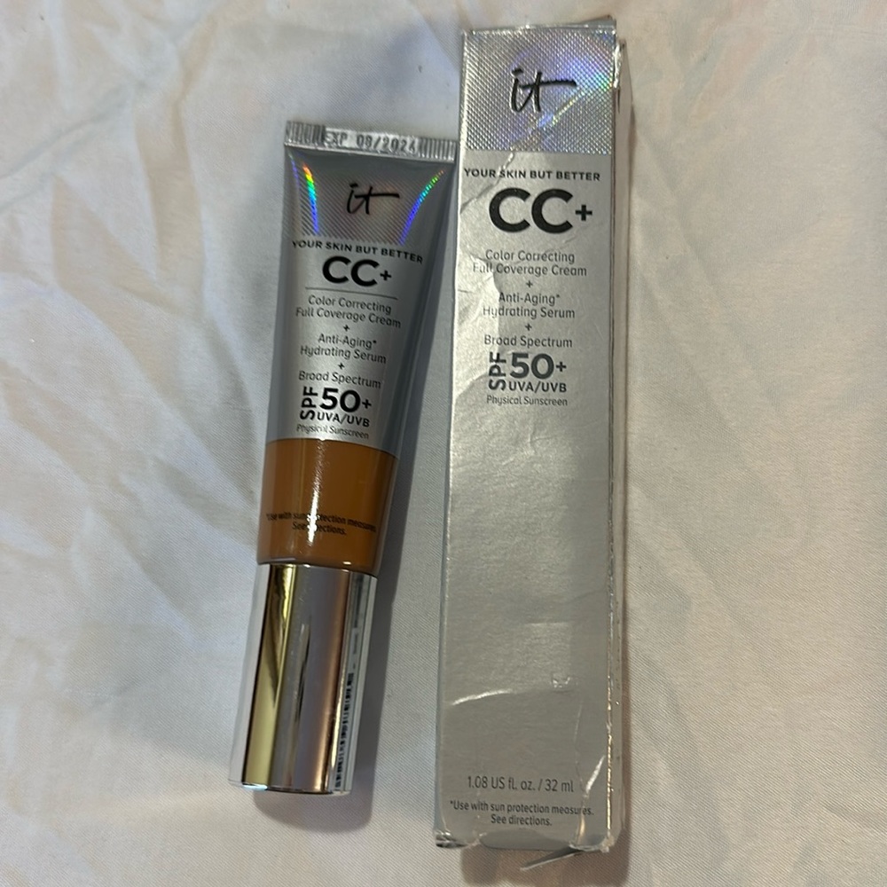 NEW IT Cosmetics CC+ Cream Color Correcting Full Coverage Cream Rich Honey 32ml